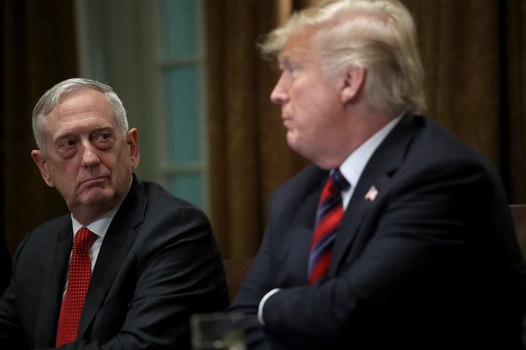 James Mattis attends a meeting with Donald Trump in the Cabinet Room of the White House in 2018.WIN MCNAMEE/GETTY IMAGES